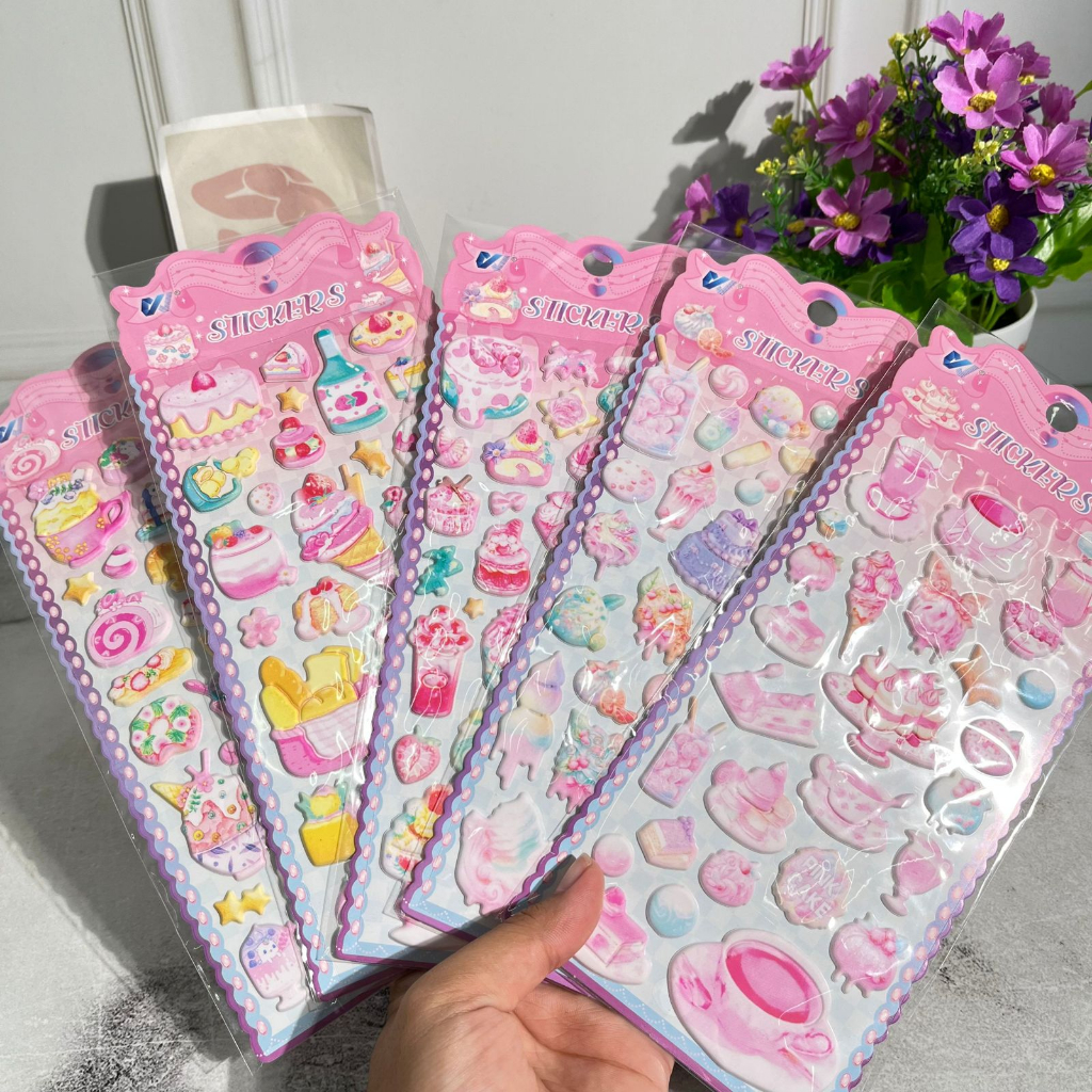 

Sticker 3D Cake kode WX - ME stiker timbul gambar kue manis stiker tempel warna lucu harga terjangkau