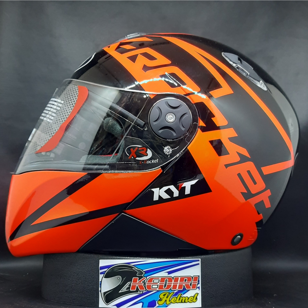 Helm KYT X Rocket Full Face Drag fit Anak tanggung Shell Batok kecil