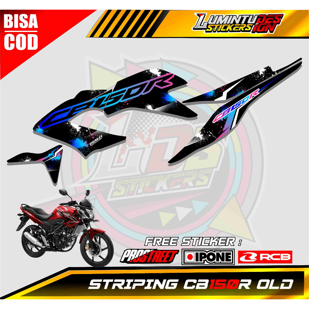 STRIPING VARIASI MOTOR HONDA CB150R OLD / STICKER LIST VARIASI MOTOR HONDA CB150R OLD