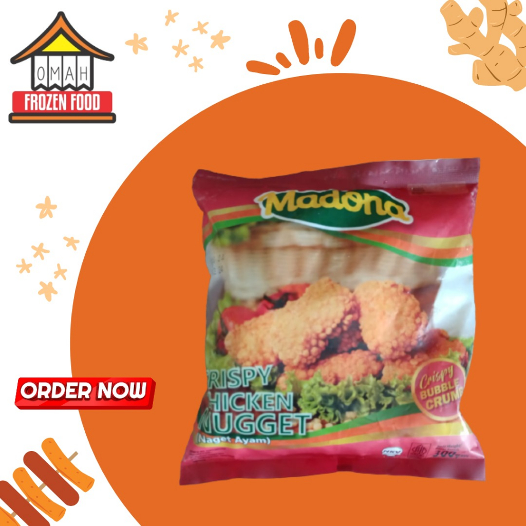 

Madona Chicken Nugget Naget Ayam Crispy 300gr (NON COD DILUAR KOTA JATENG)