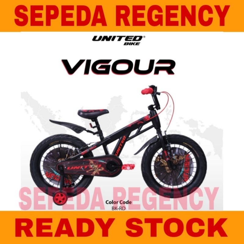 Sepeda Anak BMX UNITED VIGOUR Ukuran 12 16 18 inch By United