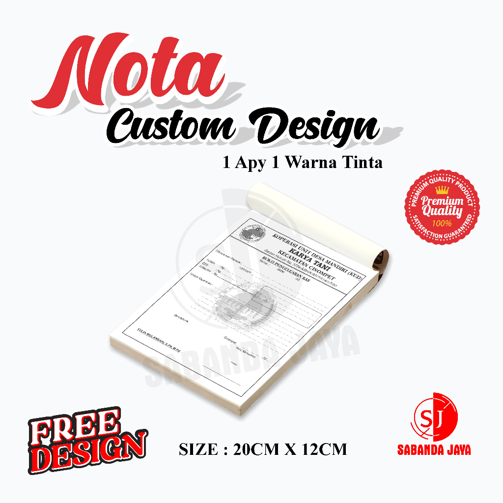 

NOTA KOPERASI 1APY 1 WARNA 20cm x15cm