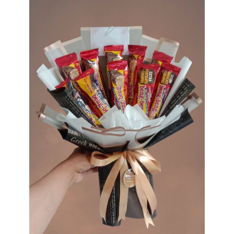 

[READY] Snack Bouquet Part I [Buket Coklat, Bengbeng, Silverqueen, Buket Snack, Chocolate]