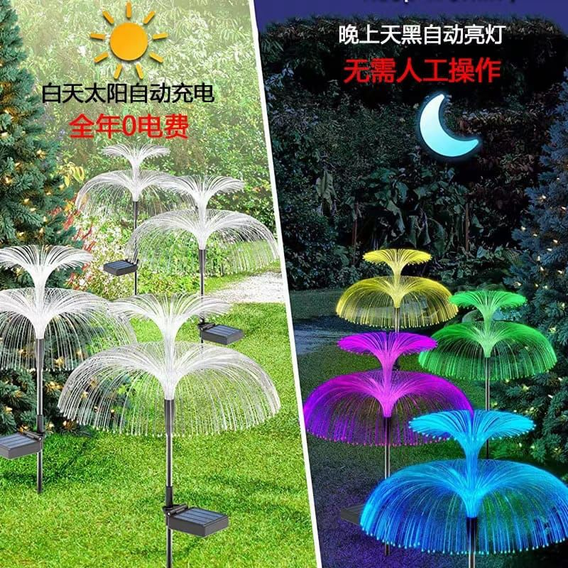 lampu bunga hias TAMAN tenaga surya Outdoor / lampu air mancur / Lampu Taman LED Solar Berubah 7 War