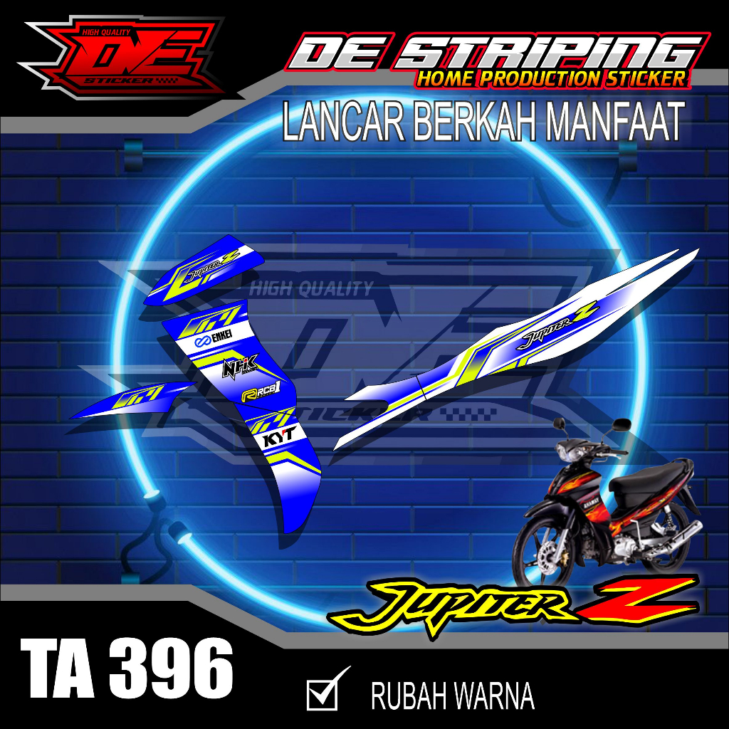 Striping Stiker Variasi Jupiter Z Burhan Tahun 2008-2009-Striping Jupiter Z Burhan Semifull Motif Li