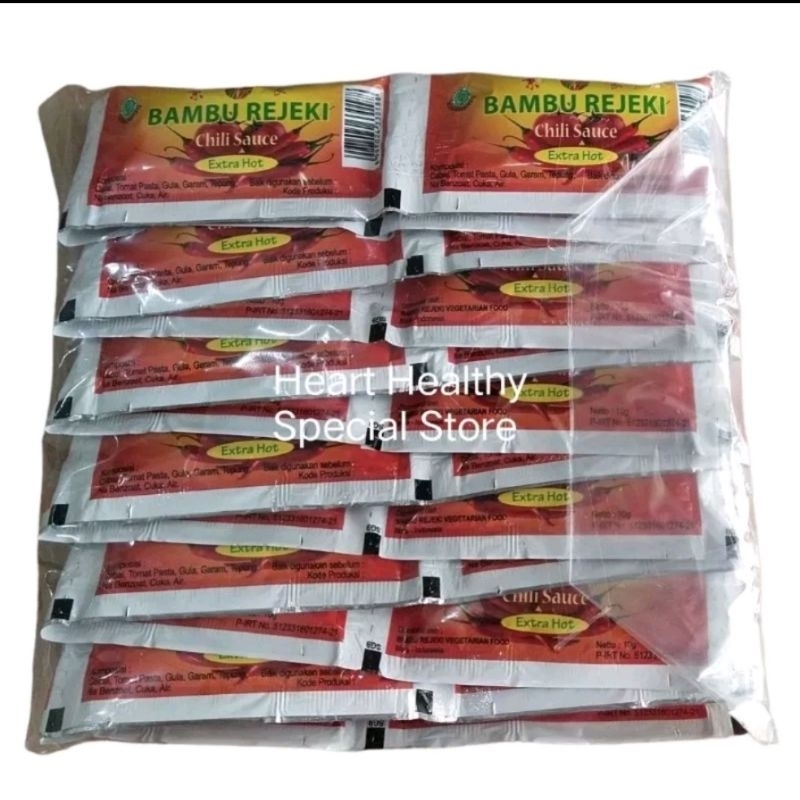 

Bambu Rezeki Sambal saset extra hot 24 saset