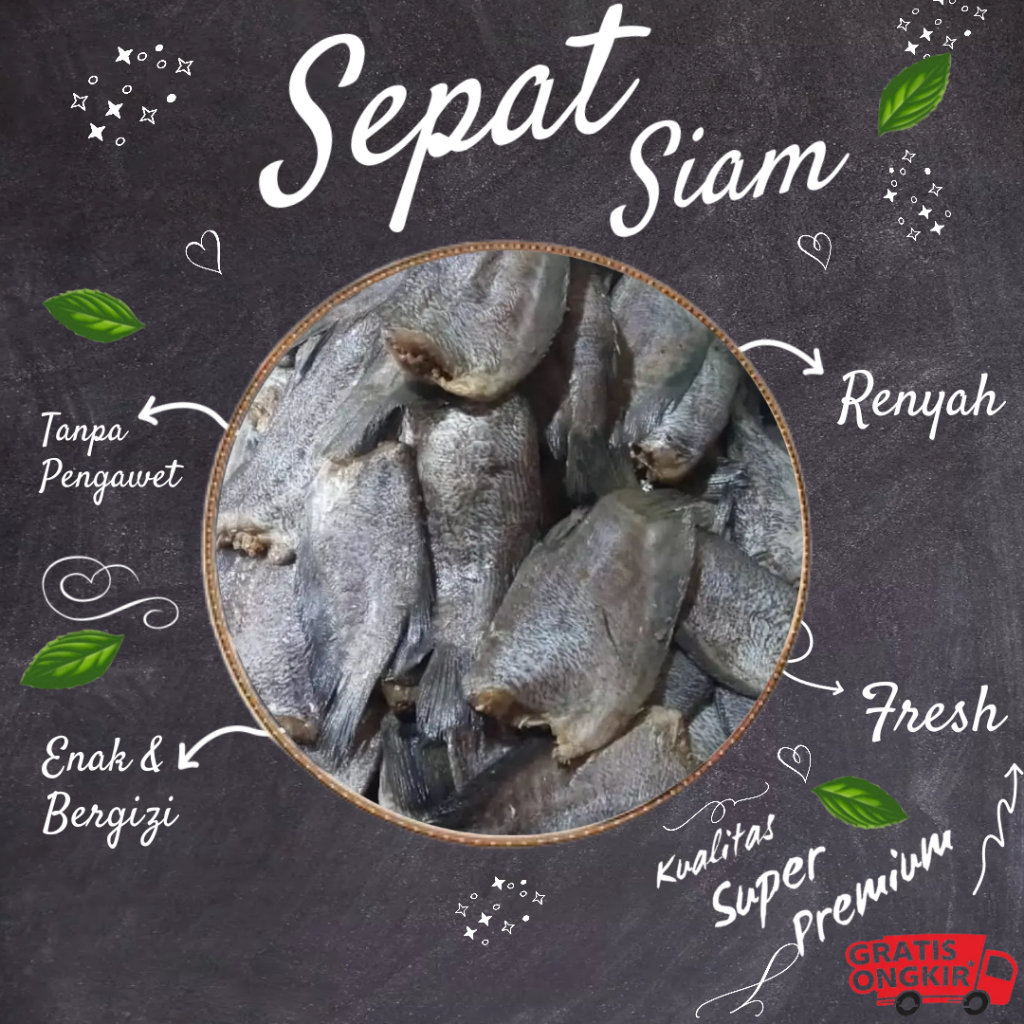 Ikan Asin Sepat Siam 1kg Kualitas Super Premium