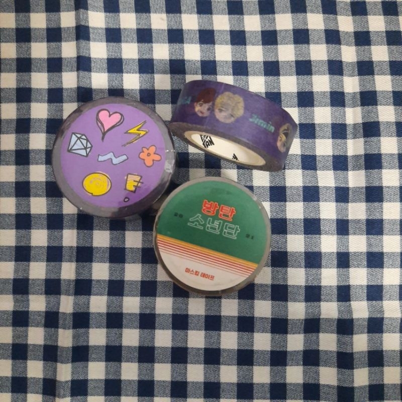

BTS Washi Tape Official TinyTan Selotip Masking Tape