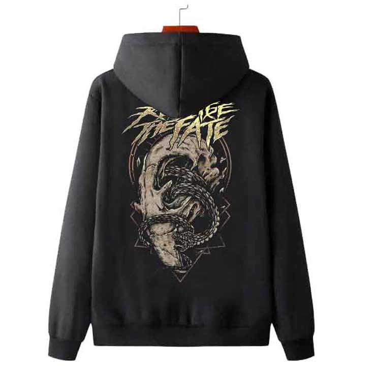 Jaket Hoodie Revenge The Fate Hoodie Casual Unisex Bahan Katun