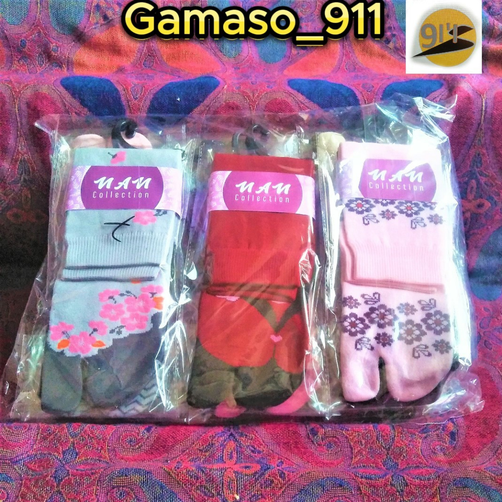 Kaos Kaki Wanita Dewasa Mam Jempol Motif Batik