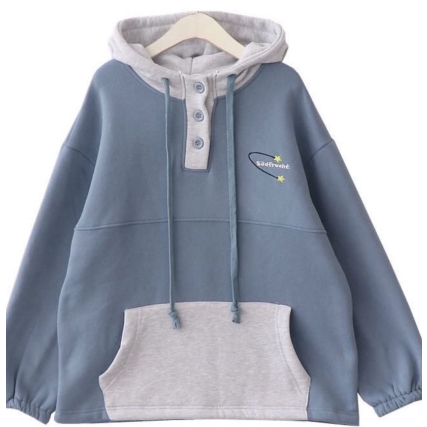 SUDFRUCHT COMBIE HOODIE OVERSIZE WANITA / SWEATER HOODIE OVERSIZE SWEATER KOREA.