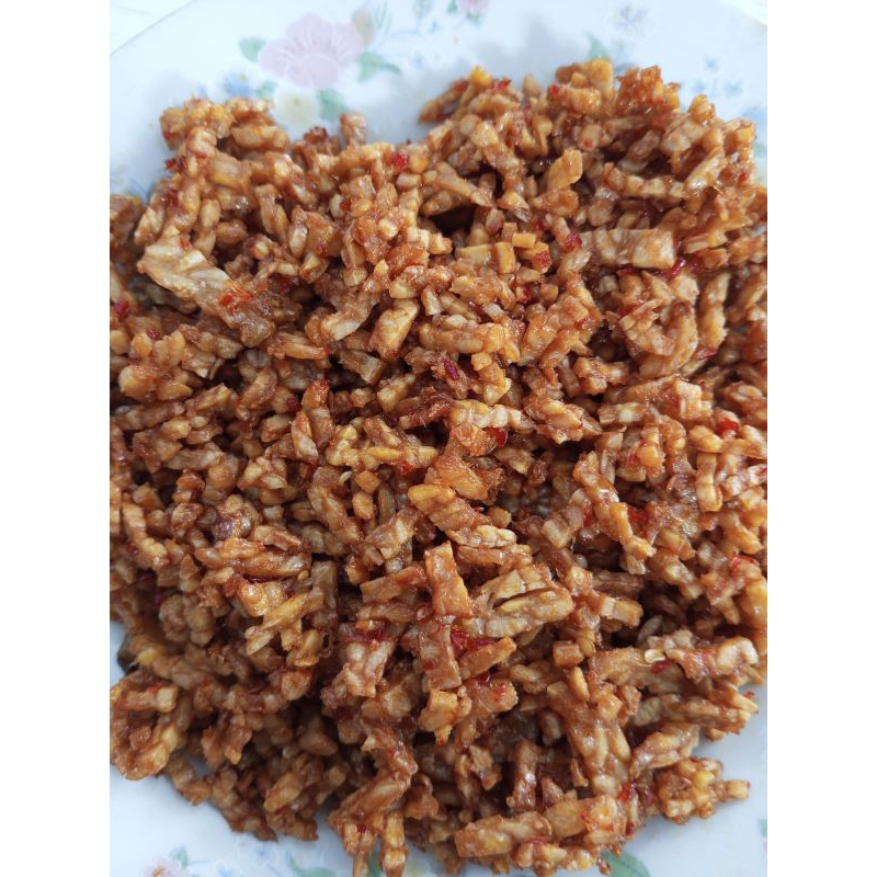 

KERING TEMPE OREK OREG TEMPE KACANG PEDAS MANIS 150 GRAM OREK OREG TEMPE