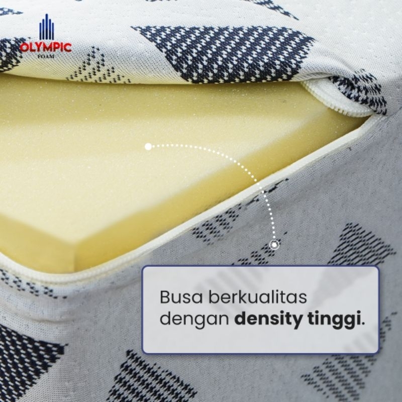Kasur busa densinity tinggi olympic roll foam UK 90x200x14cm