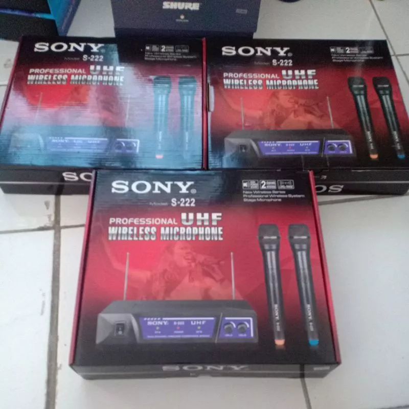 Mic Wireless SONY S - 222 UHF