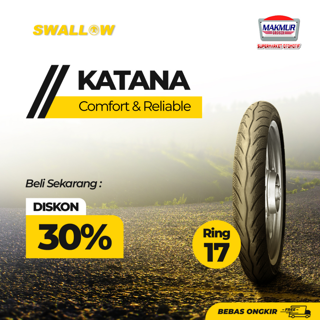 Ban Luar Motor KATANA Ring 17" TUBELESS