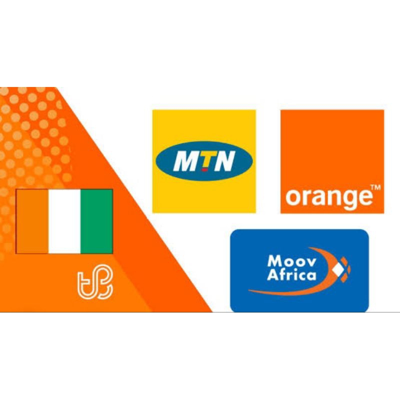 Ivory coast pulsa Pantai Gading mtn orange moov africa