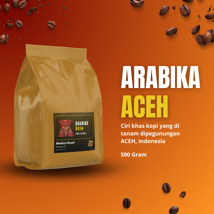 

Biji Kopi Roast Bean Arabika Aceh Gayo Khas Sumatra Arabica Single Origin G1 Cocok dibuat Espresso dan Manual Brewing 500Gram