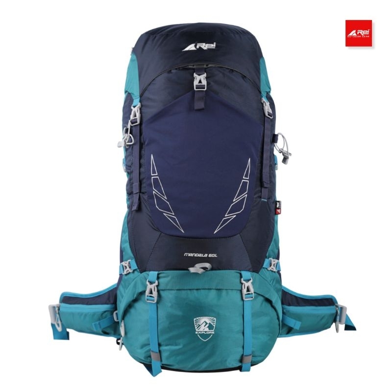 TAS GUNUNG / CARRIER PREMIUM MANDALA 60L AREI OUTDOORGEAR | TAS RANSEL CAMPING REI MANDALA 60L