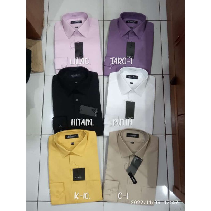 alisan polos,Alisan putih,kemeja Alisan reguler,Alisan slim fit,kemeja putih,kemeja panjang,terbaru 