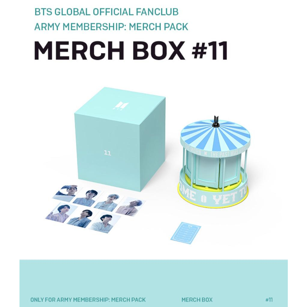 [SHARING] BTS ARMY Membership : Merch Pack Merch Box #11 Merch Box 11 Orgel / Music Box / Carousel