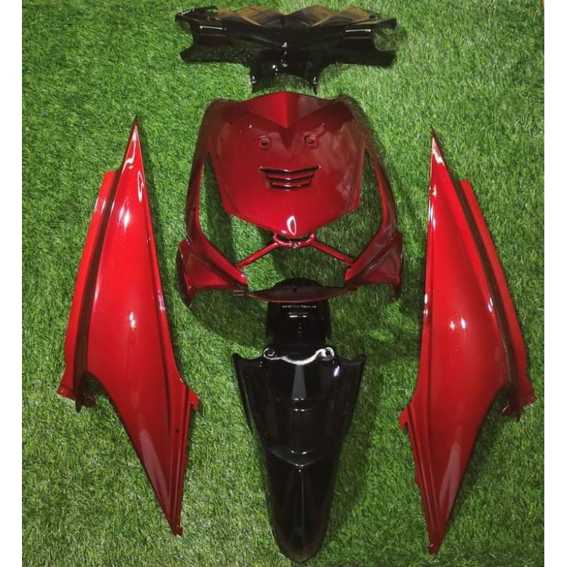 full body halus beat karbu merah hitam/body halus beat karbu