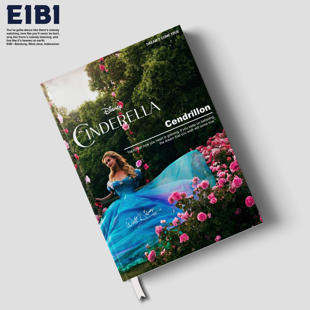 

Eibibook Buku Tulis Catatan Notebook Hardcover Disney Series Cinderella Signature