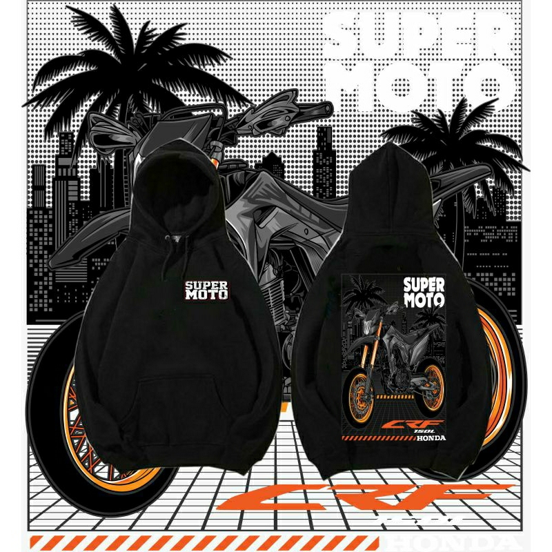 Hoodie Supermoto, Hoodie crf, jacket crf,Hoodie motor trail