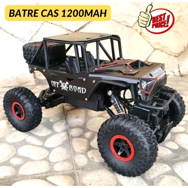 MOBIL REMOT JEEP MONSTER OFFROAD METAL ALLOY  4WD