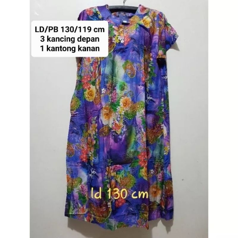 DS 73 Daster Jumbo Batik Kuda Mas LD/PB 130/116 cm Daster Busui Berkualitas