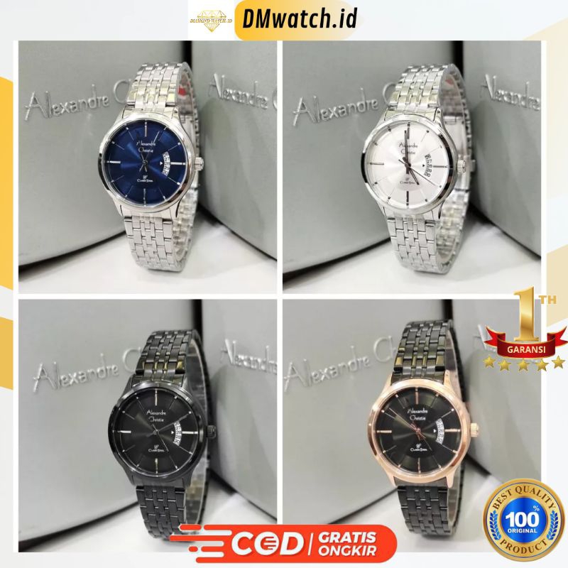 JAM TANGAN ALEXANDRE CHRISTIE ORIGINALAC 8678 AC8678 STAINLES STELL WANITA GARANSI RESMI 1 TAHUN