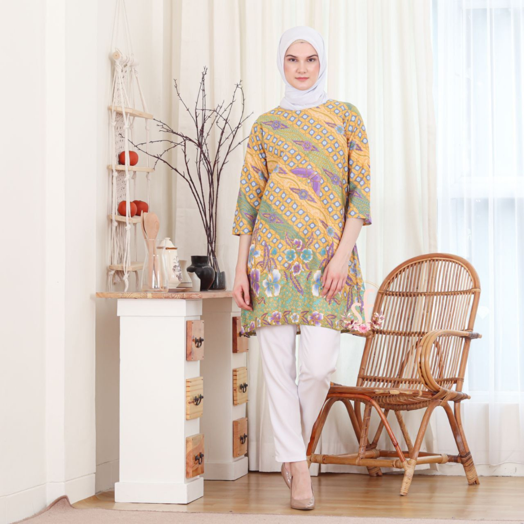 Atasan Batik Wanita Pekalongan Blouse Batik Remaja modern Atasan Batik kerja Blouse atasan batik