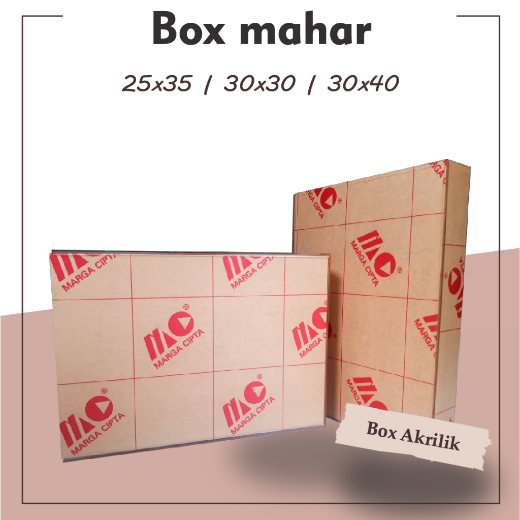 Box Akrilik Mahar Kotak Akrilik Pigura 25x35 30x30 30x40 | Box Mahar