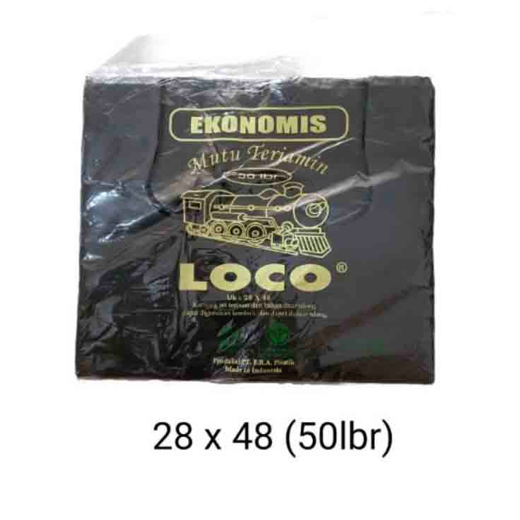 EKONOMIS PLASTIK KRESEK HITAM (28x48）PER PACK