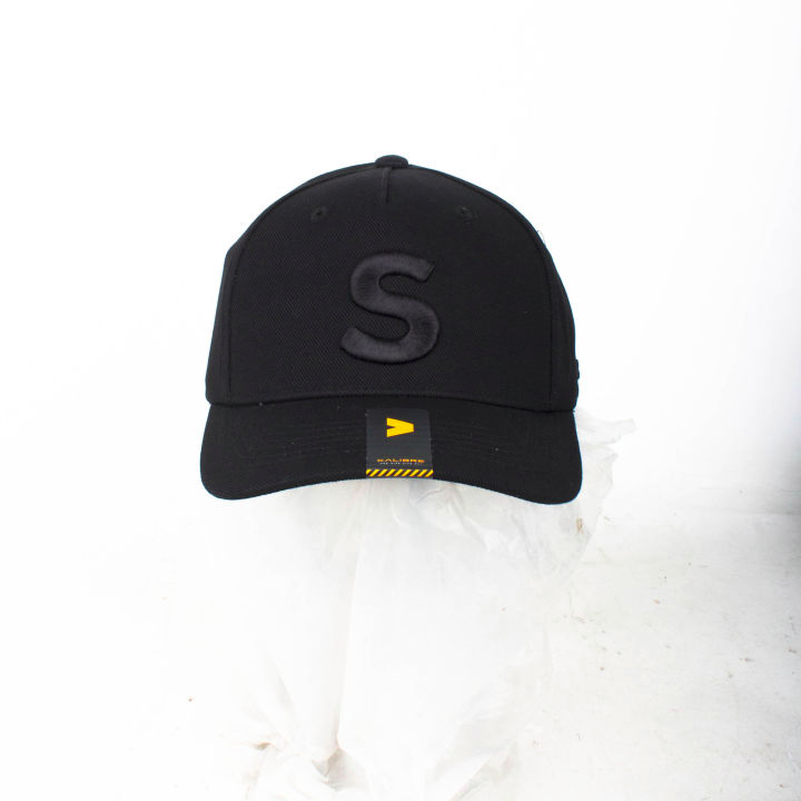 Topi Pria- Kalibre Topi Original-Logo Huruf S- Kalibre 991596Hitam-bestseller