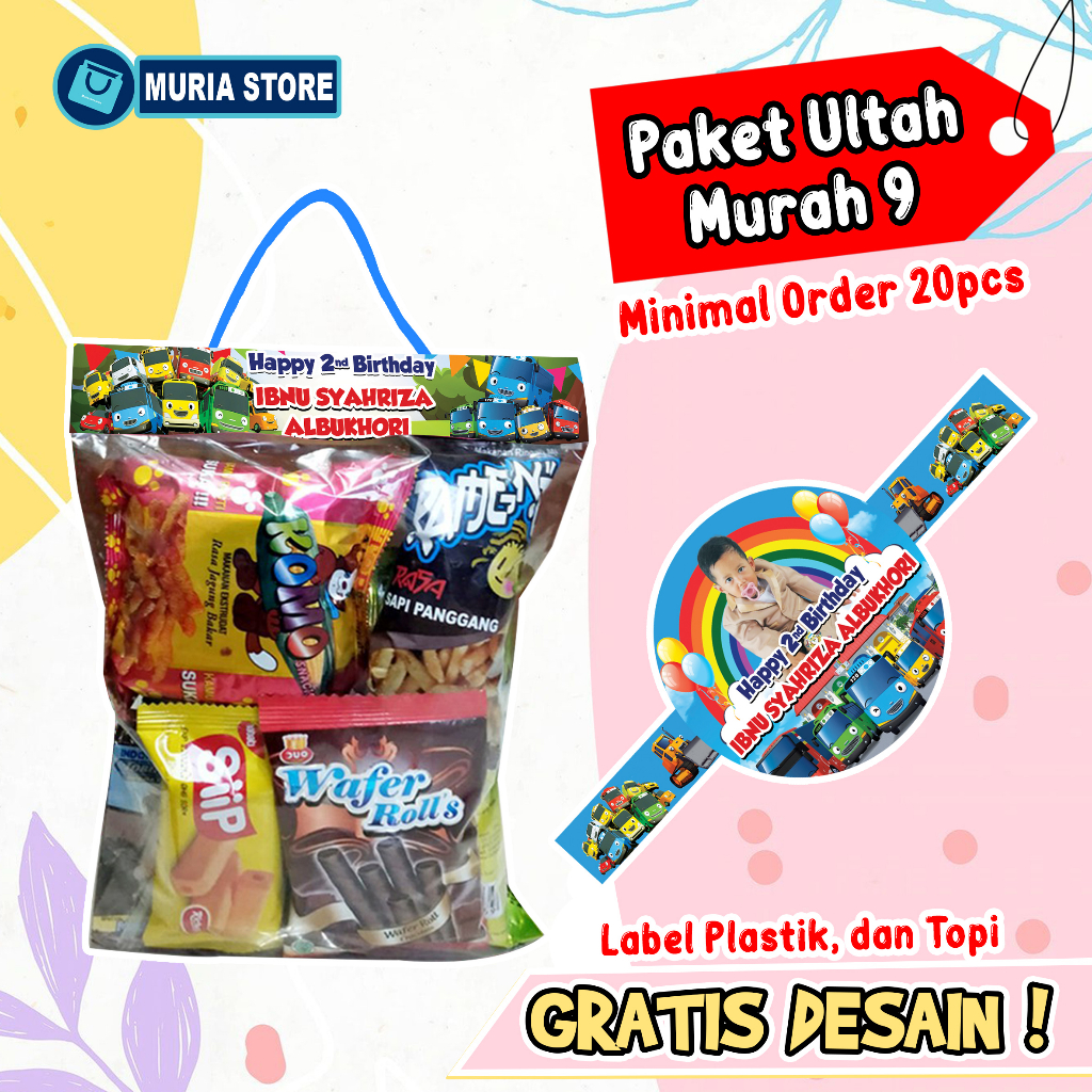 

Plastik Snack Ulang Tahun Dan Topi Ultah 1 Hari Jadi