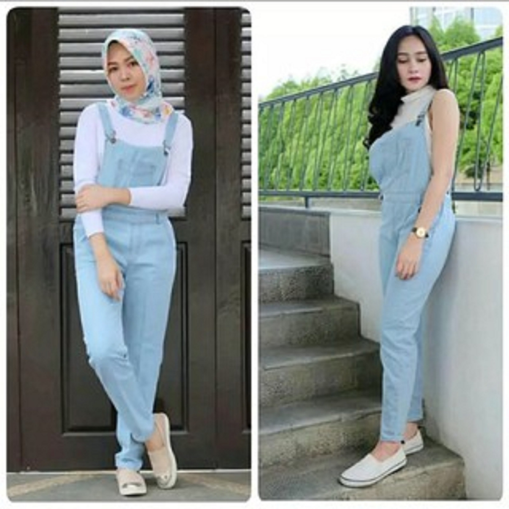 Jamsuit Wanita / Celana Panjang / Celana Kodok / Baju Kodok jeans/overal tunik/tunik