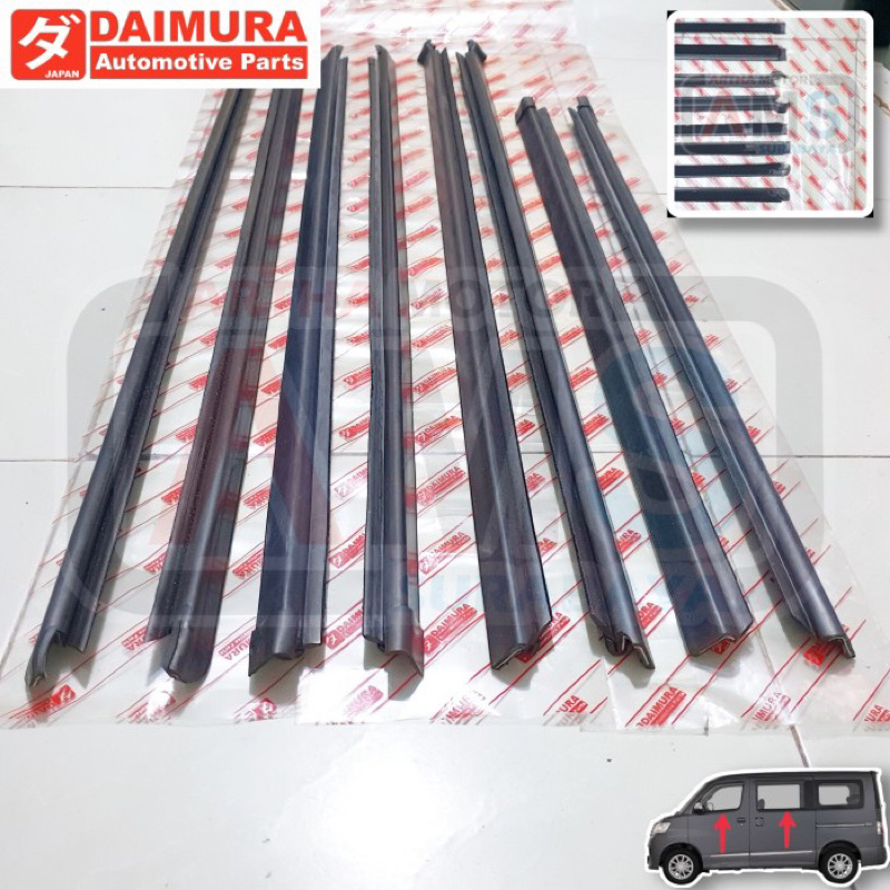 [SET] Karet pelipit lis list kaca weather strip pintu mobil Daihatsu Luxio