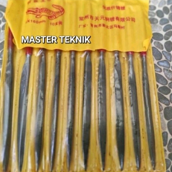 Kikir Besi File Set 10 Pcs5 x 180 mm Cap Buaya
