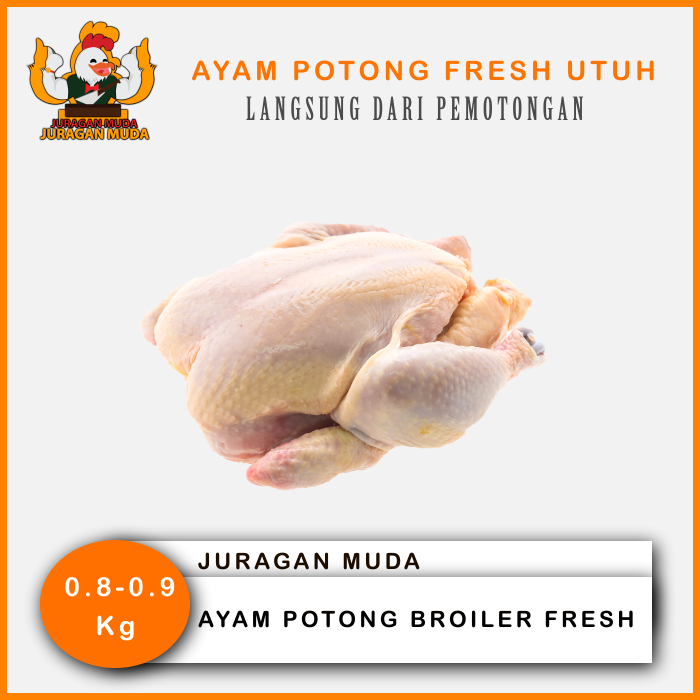 

Ayam Potong Fresh 0.8Kg - 0.9Kg | Bogor