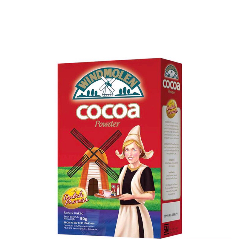 

Cokelat bubuk Windmolen van houten Cocoa Powder 80g