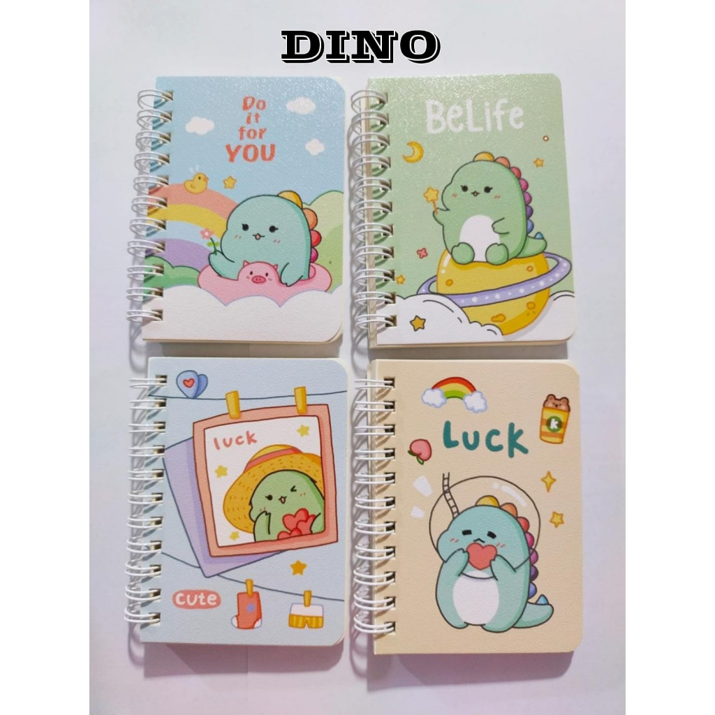 NOTEBOOK A7 RING MOTIF KARAKTER ISI 80 LEMBAR BUKU CATATAN MINI A7 - BD