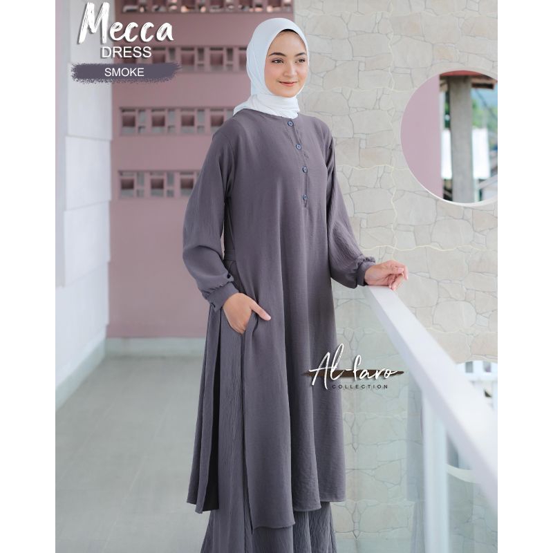 Gamis malay crinkle Mecca dress