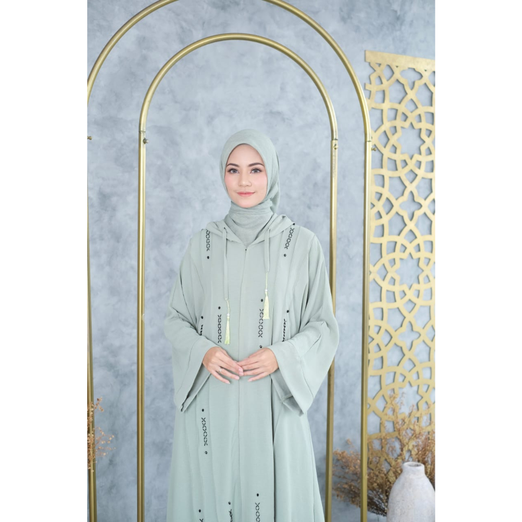 abaya hoodie mute