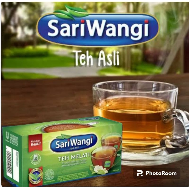 

Teh Sari Wangi Teh melati Daun Hijau Box isi 25