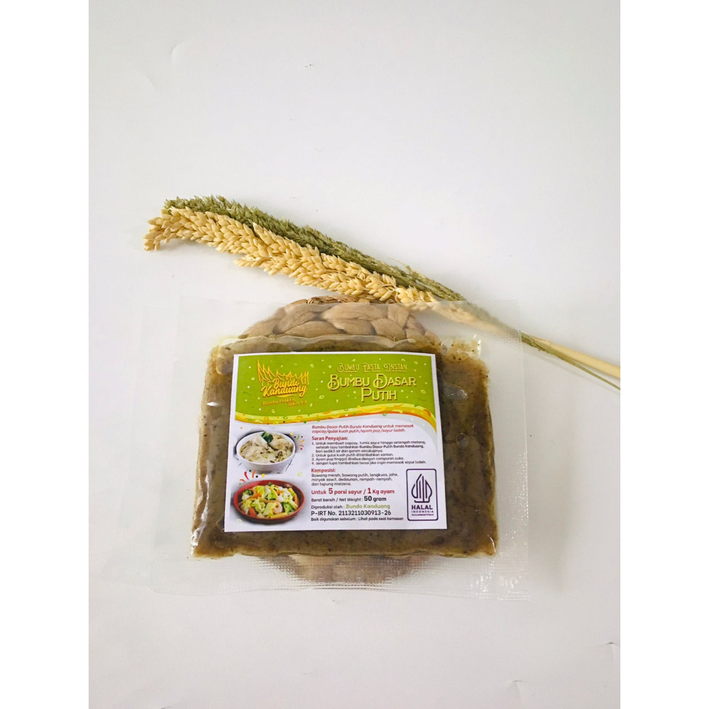 

BUMBU DASAR PUTIH BUNDO KANDUANG BUMBU PASTA INSTAN