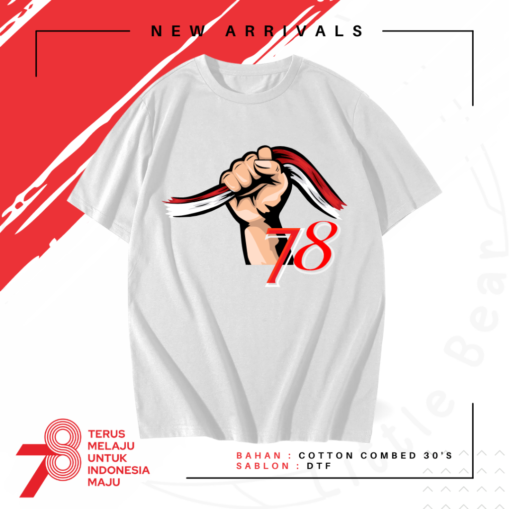 Kaos HUT RI 78 - Baju HUT RI 78 - Tshirt HUT RI 78 - 17 AGUSTUS - KAOS CUSTOM HUT RI 78 - 5 MODEL - 