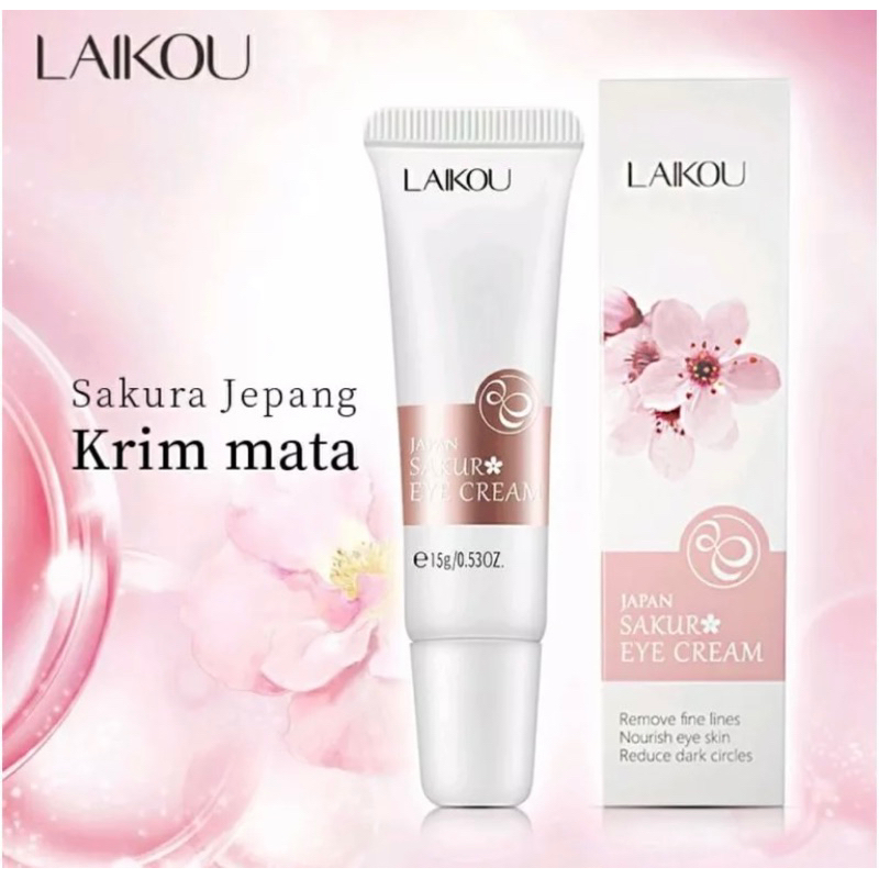 KRIM MATA PANDA LAIKOU 15gr / Penghilang Mata Panda, Penghilang Keriput Mata / Eye Cream Ampuh