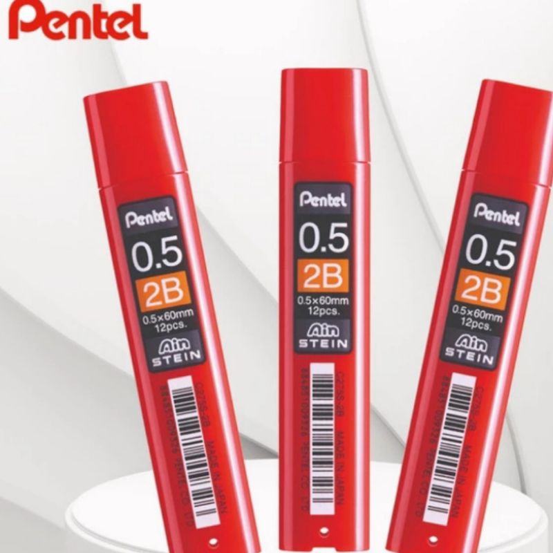 

Isi pensil mekanik 2B Pentel 0,5 mm / Pentel Refill pensil mekanik 2B 0,5 mm