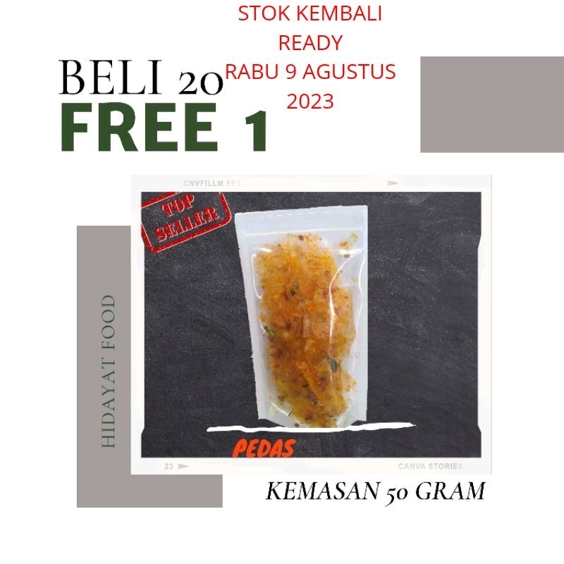 

Keripik kaca / keripik beling (50 gram) KHAS KAWALI