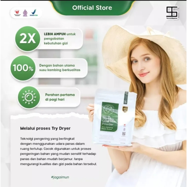 

PROMO!!! Syamfarm Susu Kambing Etawa Bubuk Rasa Original Ternak Syams BPOM Premium Ettawa Goat Milk Powder Drink Asli Termurah Terbaik